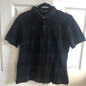 Jil Sander Modern Cotton Polo Black Stripes